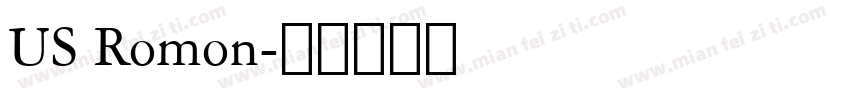 US Romon字体转换